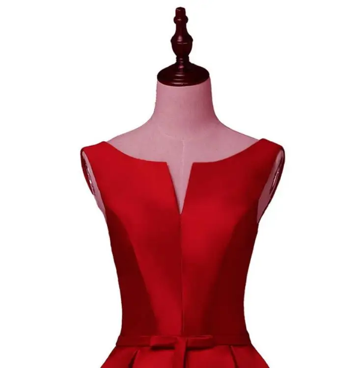 Vestidos de festa para senhoras casamento2019 Новое атласное сексуальное платье с v-образным вырезом трапециевидной формы, ярко-синее, бордовое, зеленое, цвета шампанского, платье подружки невесты