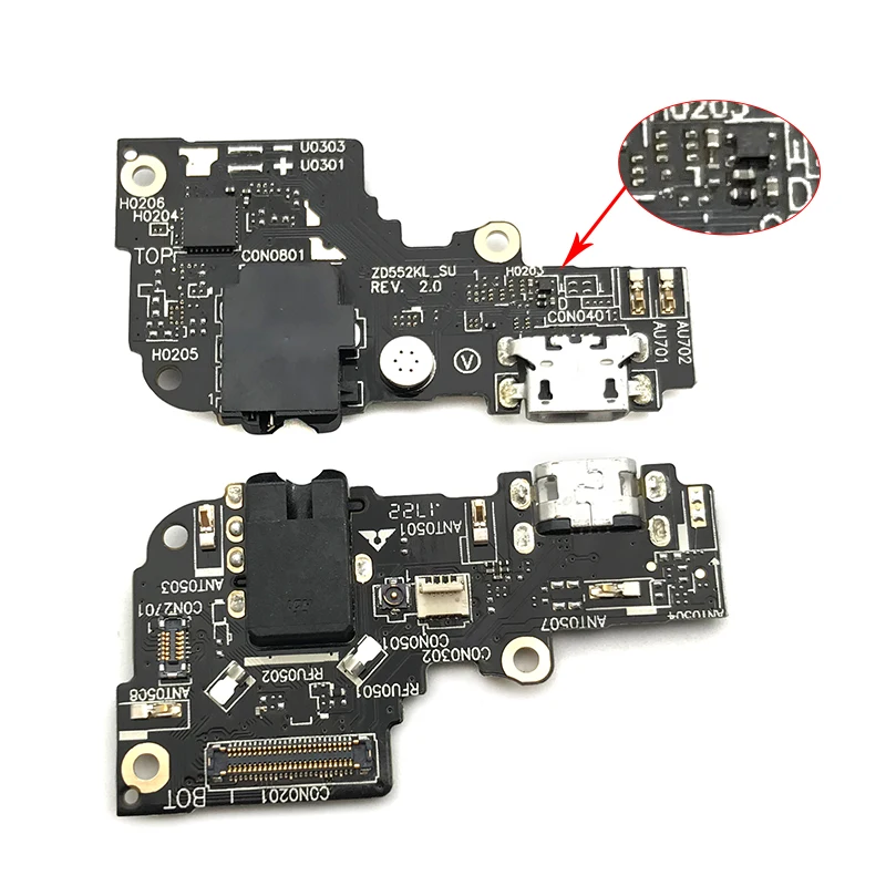 

New For Asus Zenfone 4 Selfie Pro ZD552KL Micro USB Charger Dock Connector Charging Port Microphone Flex Cable Replacement Parts