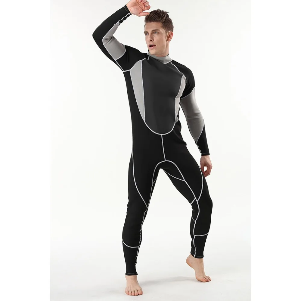 

2019 swimsuit men WetSuit 3MM Full Body suit Super stretch Diving Suit Swim Surf Snorkeling