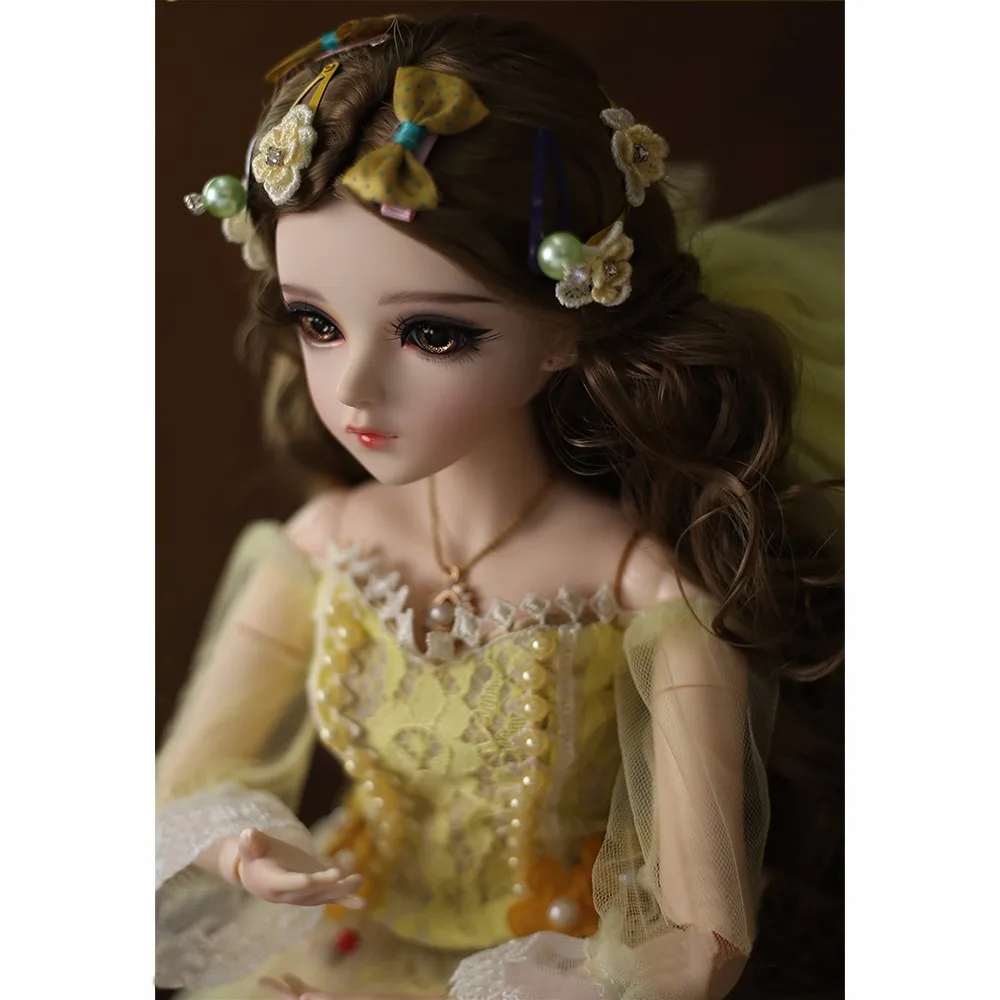 60 см BJD Baby Reborn Girl Кукла с одеждой парики обувь Силиконовое тело 1/3 Кукла Принцесса малыш игрушки Sansai
