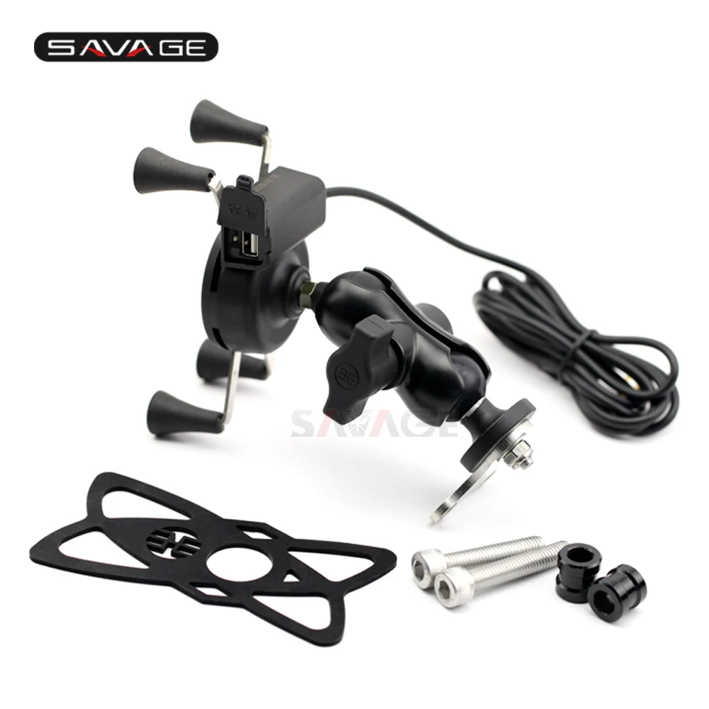 Держатель для телефона зарядное устройство USB KAWASAKI NINJA 300 2013-2017 EX250 250 2008-2017