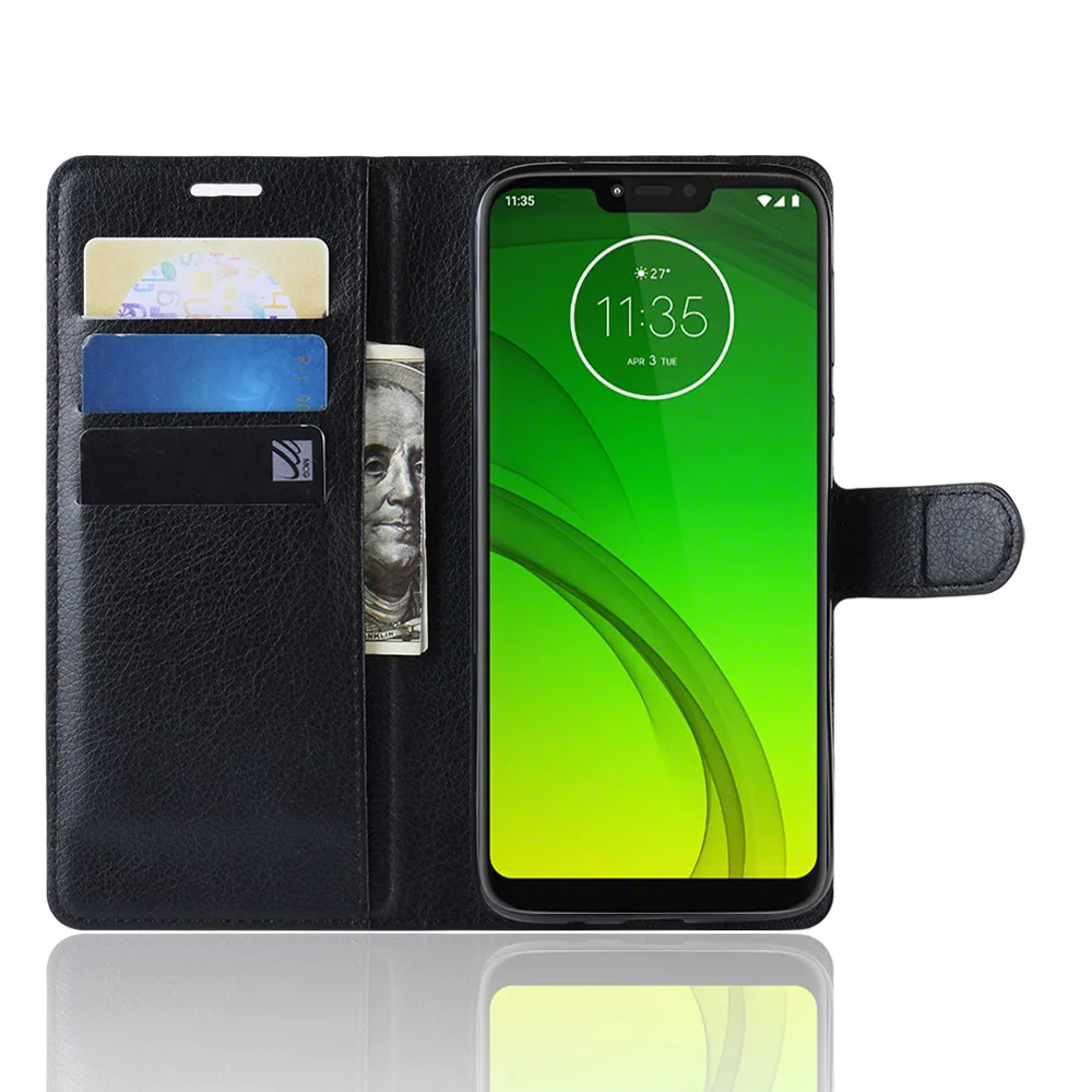 Кожаный чехол-книжка для Moto E5 Play GO P40 G7 Plus USA Power One P30 Note чехол-бумажник карт Hlder |