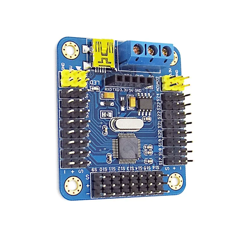 Smarian Mini USB 16 road servo controller control board USC-16 drive robot arm manipulator humanoid diy rc toy car | Игрушки и хобби