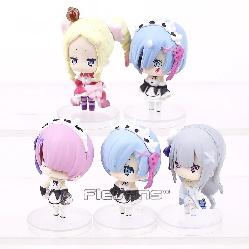 Мини-фигурки из ПВХ Re Zero Kara Hajimeru Isekai Seikatsu Rem Ram Emilia beатрис игрушки 5 см шт./компл. |