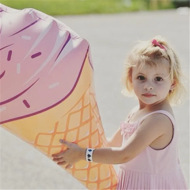 Красочное мороженое Забавный надувной плот для плавания плавательный круг