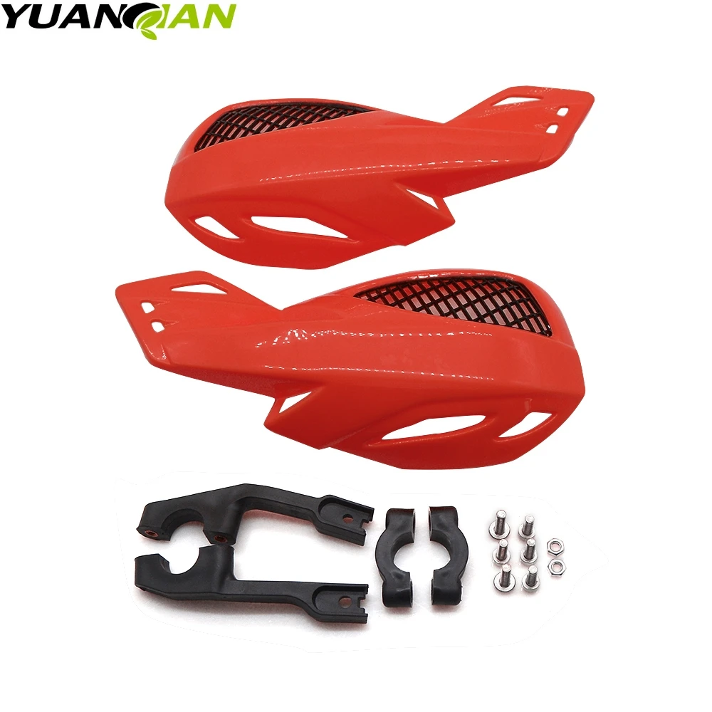 Красный Мотоциклетная защита для рук для Kawasaki Suzuki Honda Yamaha KTM SX EXC XCW SMR мото байк квадроциклы 22 мм руль - Цвет: Красный