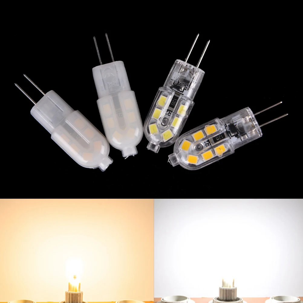 

1pcs Mini G4 2W AC/DC 12V SMD2835 Mini LED Bulb Milky/Transparent Cover Light Bombillas Replace Halogen Lamp Cold/ Warm White