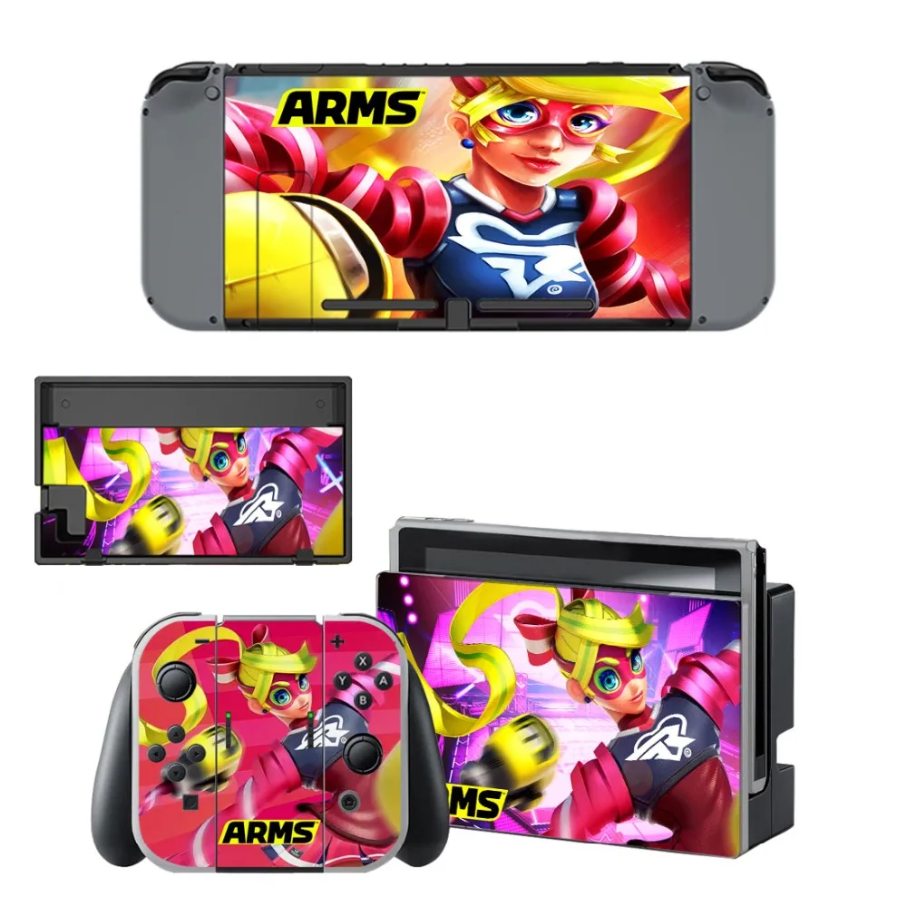 Виниловая наклейка для рук Fighters Nintendo Switch консоль NS + контроллер подставка