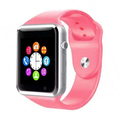 Pink Умные наручные часы с Bluetooth, умные часы с SIM для мужчин, wo для мужчин, для детей, спортивные, с шагомером, камерой, умные часы для смартфонов Android, часы - Цвет: Pink
