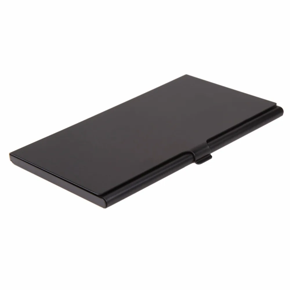 Алюминиевый Чехол для карт памяти 1SD + 8TF черный|memory card storage case|memory storagecard |