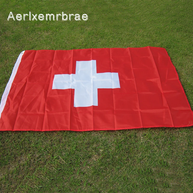 Бесплатная доставка флаг aerlxemrbrae Швейцарский новинка 100% полиэстер 3x5 футов|switzerland