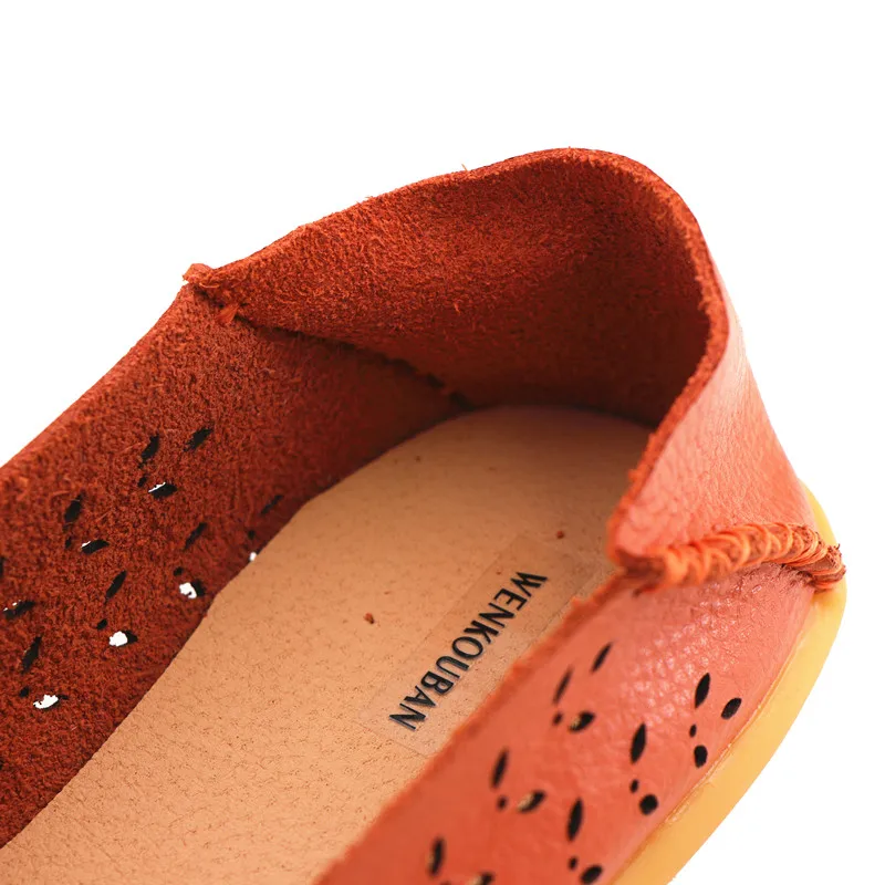 Обувь из натуральной кожи женские балетки на плоской подошве Летние лоферы