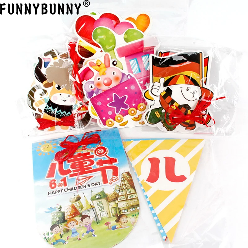 FUNNYBUNNY детский день Laqiu торговый центр сад фон декоративный Вымпел классная