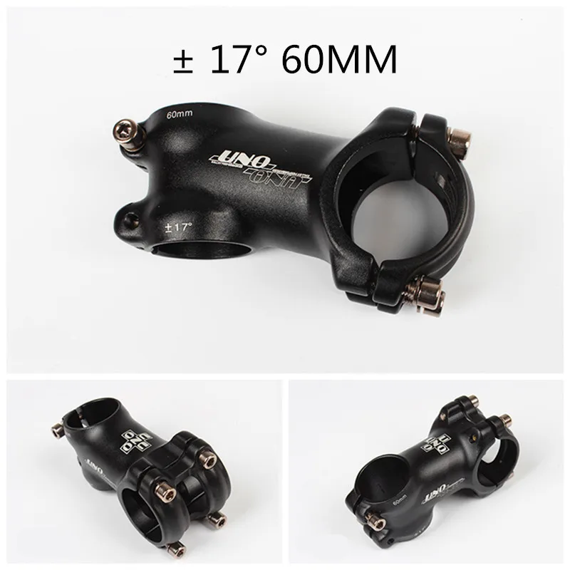 17 degree 60MM 1 шт. UNO дорога горный велосипед велосипедный вынос руля 7/17 градусов Велосипеды 60-130 мм - Цвет: 17 degree 60MM