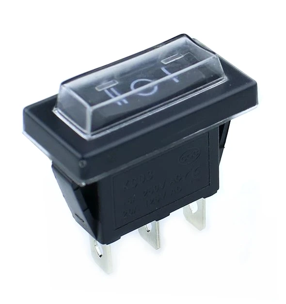 5 шт. KCD3 кулисный переключатель 15A/20A 125 V/250 V ВКЛ.-ВЫКЛ.-ВКЛ. 3 положения 3 Pin электрооборудование выключатель питания черный
