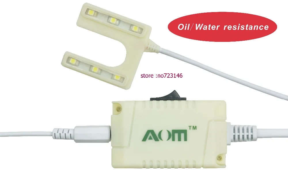 

U LED AOM-6U (SMD LED) 110-220V 380V/0.5w/50-60Hz Abs Industrial Sewing Machines Work Lamp Machine Led Lighting for juki pfaff