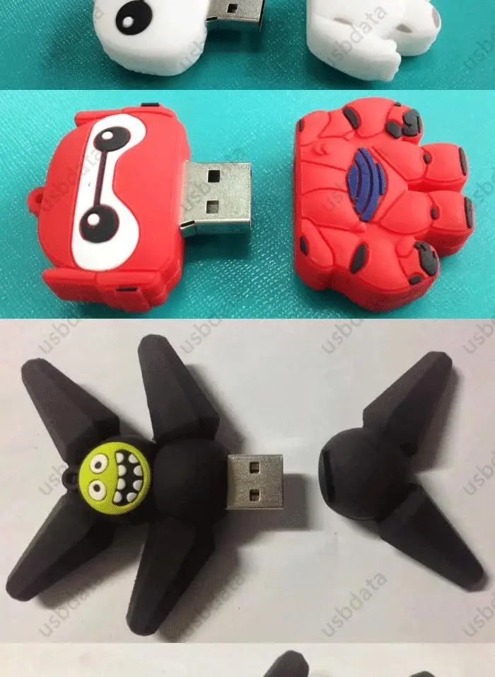 3D симпатичный USB флэш-накопитель 512 GB Baymax флэш-накопитель USB диск 64 GB Игрушка USB 3,0 флэш-карта в виде ключа Флешка 32 GB 128 GB подарок
