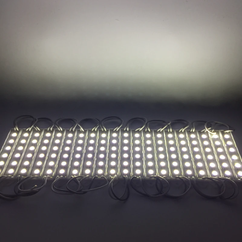 20 шт 5050 SMD 6 светодиодный s модуль чистый белый Водонепроницаемый световая