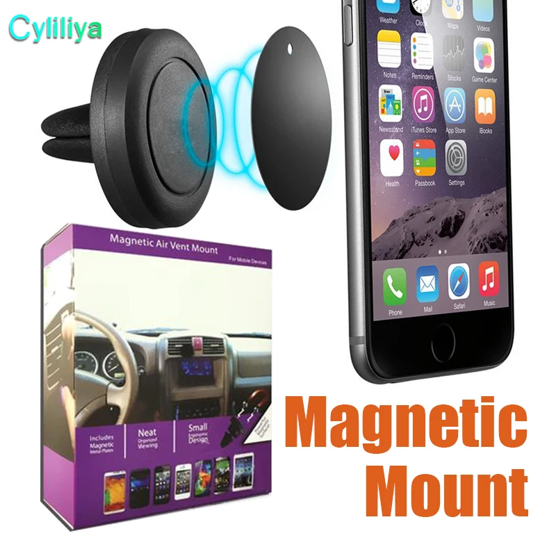 Universal Magnetic holder for phone Air Vent Mount Holder Stand Mobile Cell Phone For iPhone 7 Plus dropship | Мобильные телефоны и