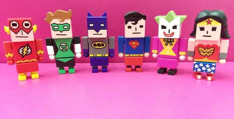 Оригинальные Комиксы DC фигурки героев Лиги Справедливости Wonder Woman Batman Superman The Flash
