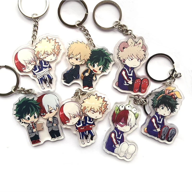 Аниме брелок Bokuno Hero Bakugou My Hero acemic bakugou katsuki odoroki Portachiavi двухсторонние брелки подвеска
