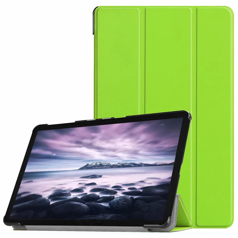 Чехол для samsung Galaxy Tab A 10,5 SM T590 T595 T597 кожаный Умный Магнитный чехол-подставка для Galaxy Tab A 10,5 T590 чехол - Цвет: green-ka si te
