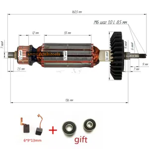 Якорь якоря AC 220-240 В, замена для ротора двигателя MAKITA GA5030 GA4530 GA4030 GA5034 GA4534 GA4031 PJ7000 GA4030R GA4034