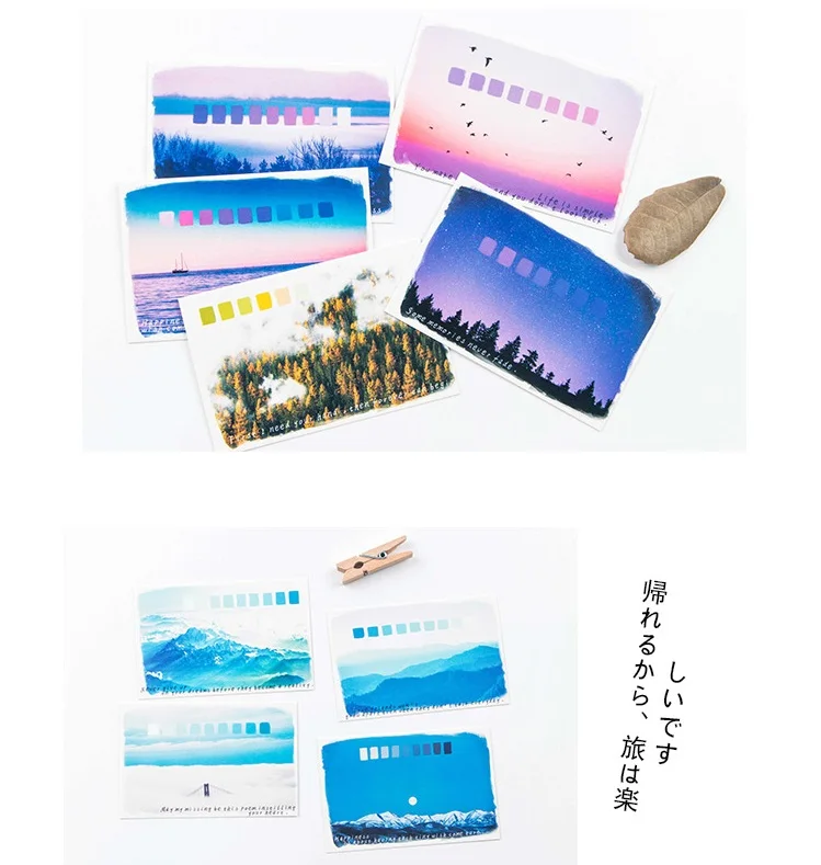 28 Sheets/Set The best time is on the way Lomo Card Mini Postcard/Greeting Card/Christmas Gift | Канцтовары для офиса и дома