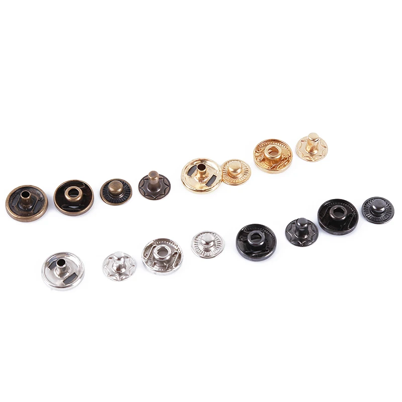 40 компл./упак. металлические вставные кнопки Пресс застежки с 4 шт. DIY крепления