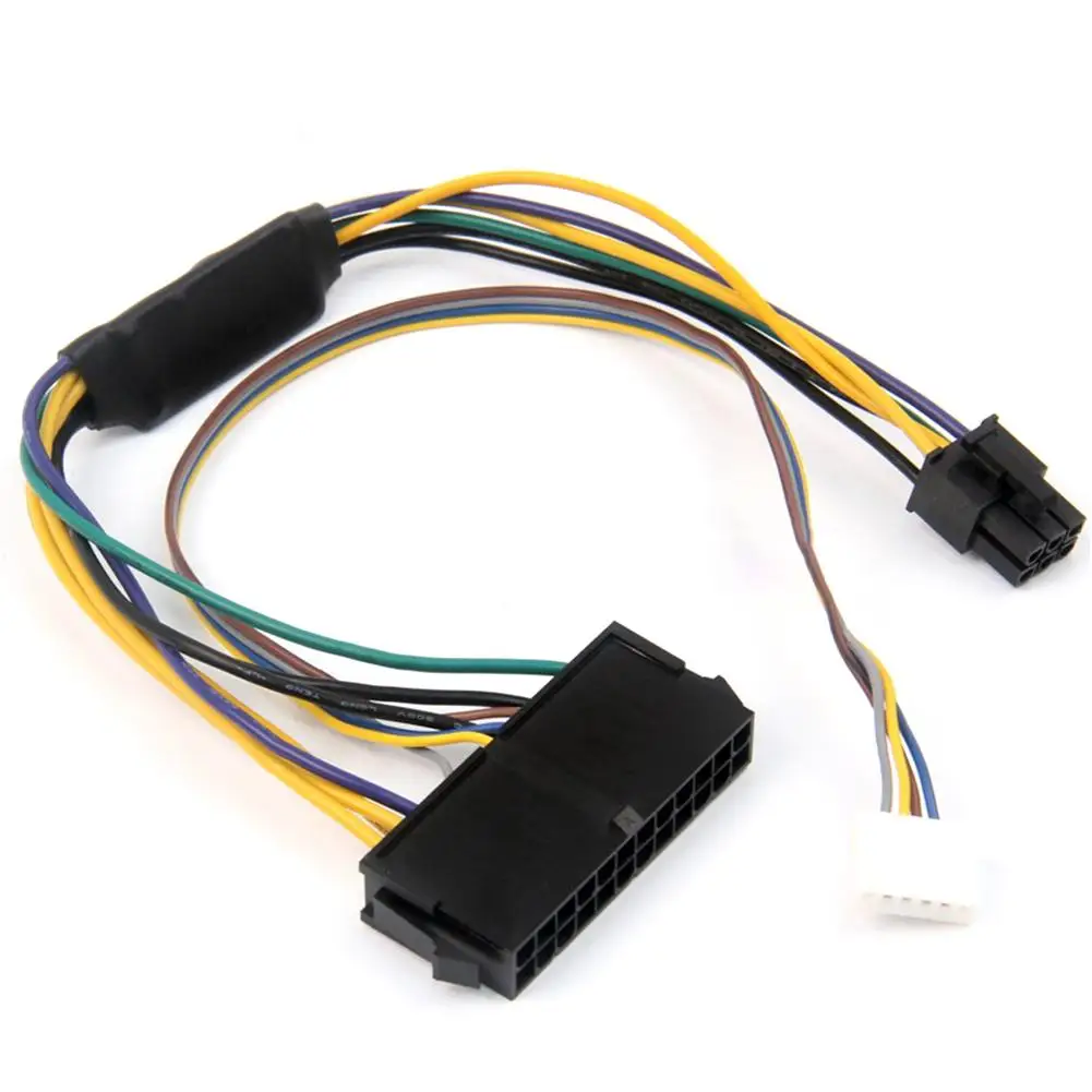 

30CM Modular Power Supply Cable ATX 24Pin 24 Pin Female To 6Pin 6-Pin Male Mini 6Pin Connector For HP Elite 8100 8200 8300 800G1