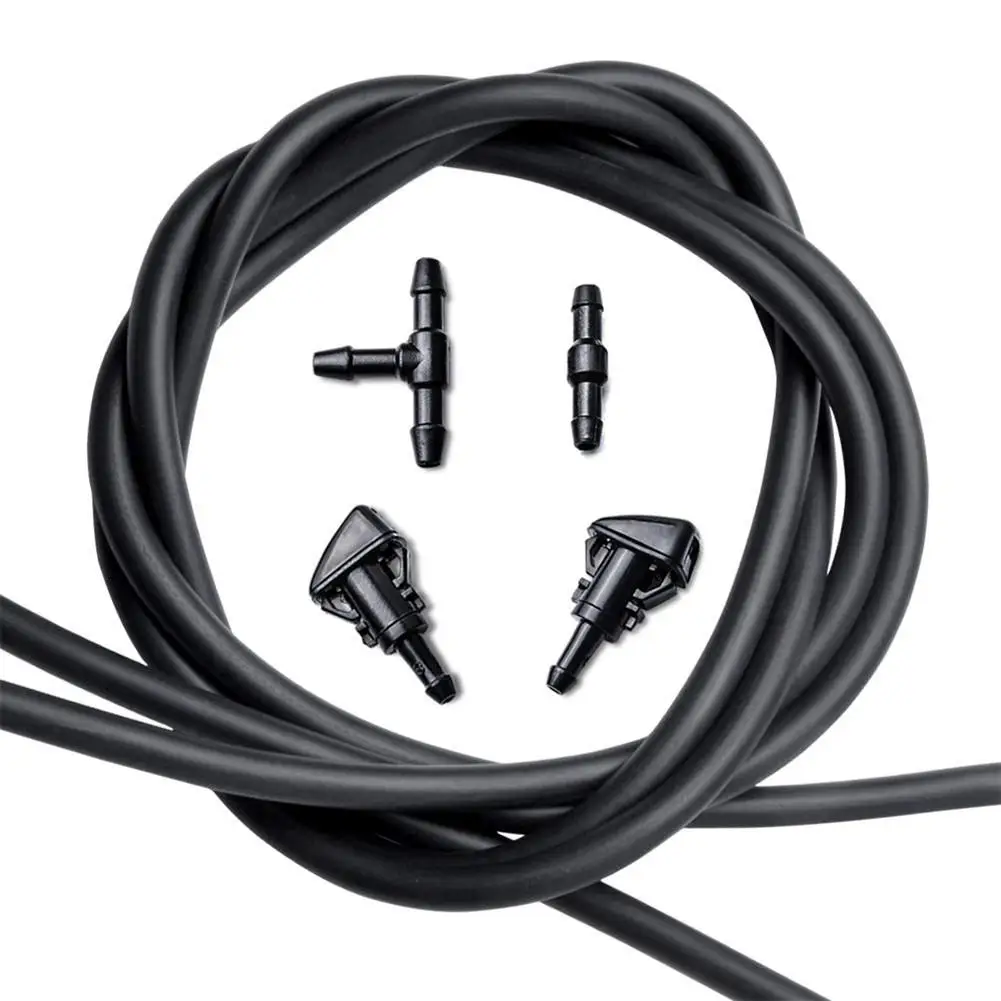 Новинка 2019 комплект сопел для мойки лобового стекла черный с комплектом шлангов