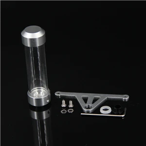 Sliver RiderJacky алюминиевый и акриловый Красный Мотоцикл Универсальный трубка Налоговый диск цилиндрический держатель рамка реальный водонепроницаемый - Цвет: Sliver