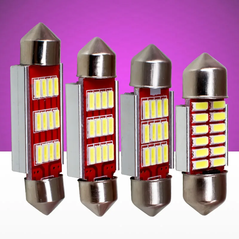 10 шт. высокое качество 31 мм 36 39 42 C5W C10W супер яркий 12 SMD 4014 светодиодное освещение