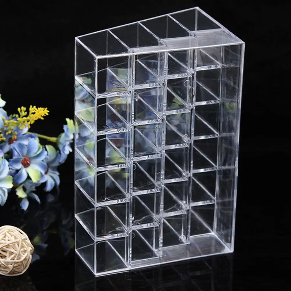 LINSBAYWU Высокое качество Универсальный 24 стойка трапециевидная прозрачная губная