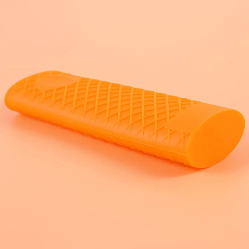 orange Держатель для кастрюли, рукав, нескользящая крышка, ручка для кухонной посуды, запчасти для кухонной посуды, уникальные кухонные инструменты, силиконовая ручка для кастрюли - Цвет: orange