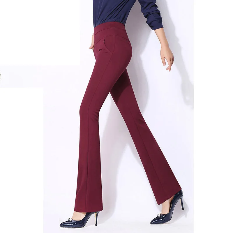 Брюки женские с высокой талией большие размеры 4XL | Женская одежда