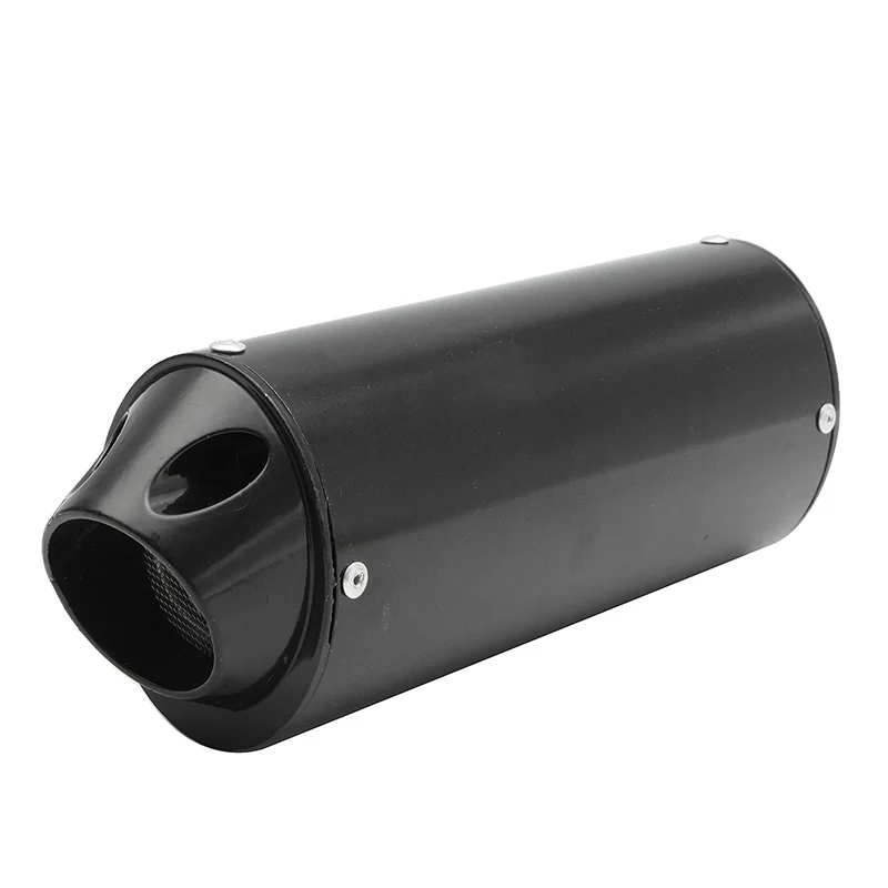 Black Motorcycle 38mm Exhaust Muffler For Universal 125 150 160cc PIT Dirt Bike | Автомобили и мотоциклы