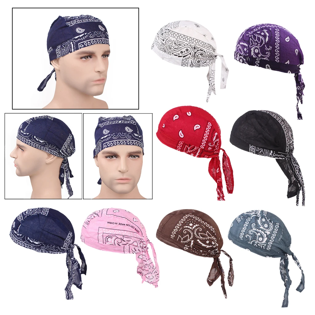 Мужская и женская шапка Durag тюрбан дышащая волнистая мусульманский для спорта на