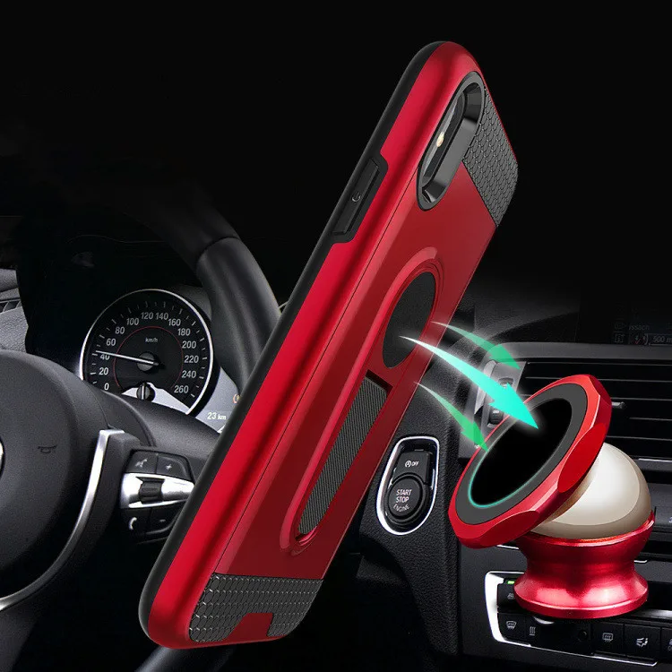 Mobile phone case for Iphone X 7G 8G 7plus 8plus bracket mobile car magnetic PC | Мобильные телефоны и аксессуары