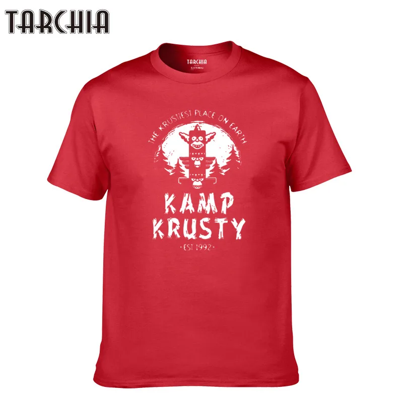 Летняя футболка TARCHIA Kamp Krusty Homme Повседневная Модная хлопковая плюс для мальчиков
