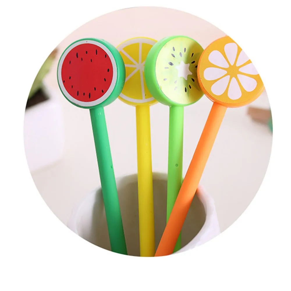 Предел показывает 1 шт. Творческий яркая фруктовая гелевая ручка DIY канцелярские