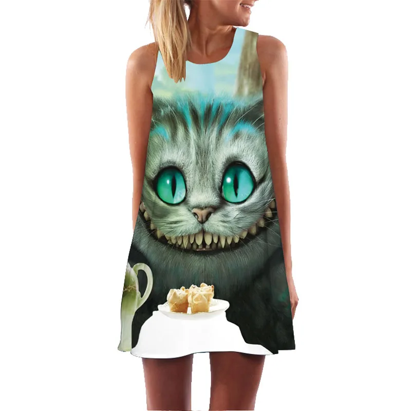 Женское платье без рукавов ECOBROS повседневное свободное в этническом стиле с