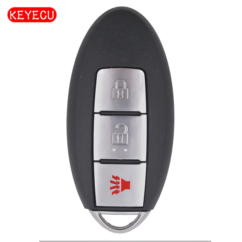 Keyecu дистанционный смарт ключ брелок 2 + 1 кнопка 433 92 МГц для Nissan Pathfinder Murano Titan XD 2016