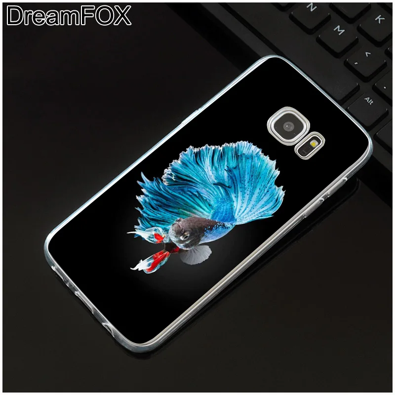 DREAMFOX M400 Betta Fish Soft TPU Silicone Case Cover For Samsung Galaxy Note S 6 7 8 9 10 10e 11 11e Lite Edge Plus |