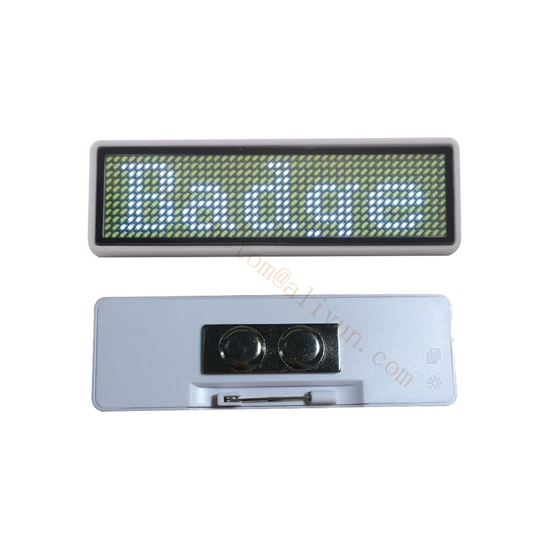 Светодиодный именной знак 44*11 многоразовый ценник перезаряжаемая именная лента