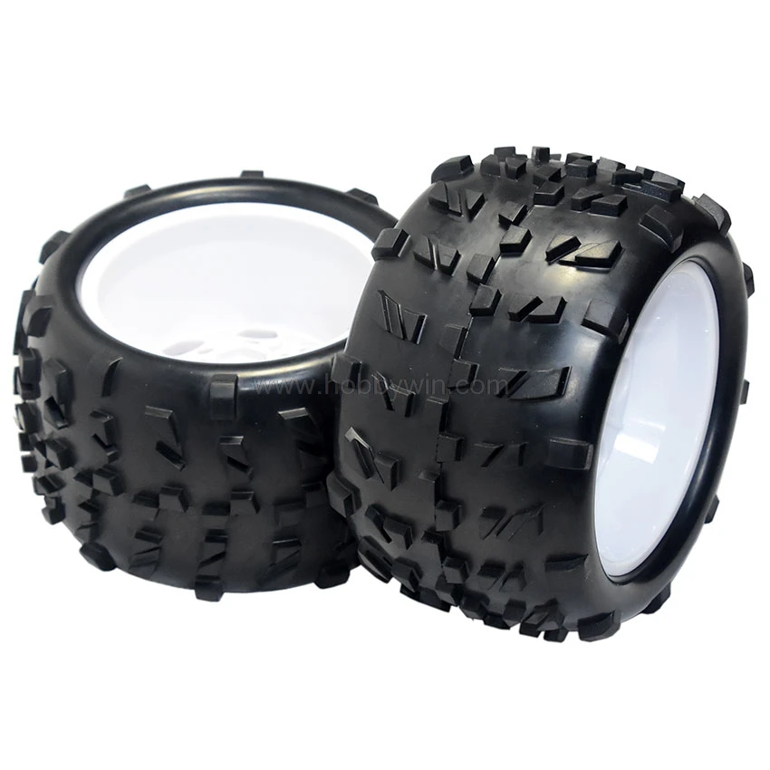 Запчасть для HSP 62012W колеса в комплекте (62010 и 62011) белый узел 2P HiMOTO Hispeed 1/8 RC Buggy Truck|wheel