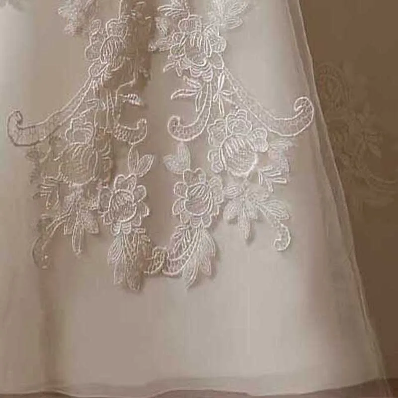 2016 New Elegant V-neck Whole Lace Cap Sleeves Beading and Crystals Bridal Gown Ivory Wedding Dress Vestidos | Свадьбы и торжества