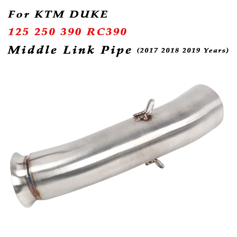 Middle Link Pipe Для KTM DUKE 125 250 390 RC390- мотоцикл выхлопной системный глушитель Escape средней звеньевой трубы модифицированное соединение скольжения - Цвет: Middle Link Pipe