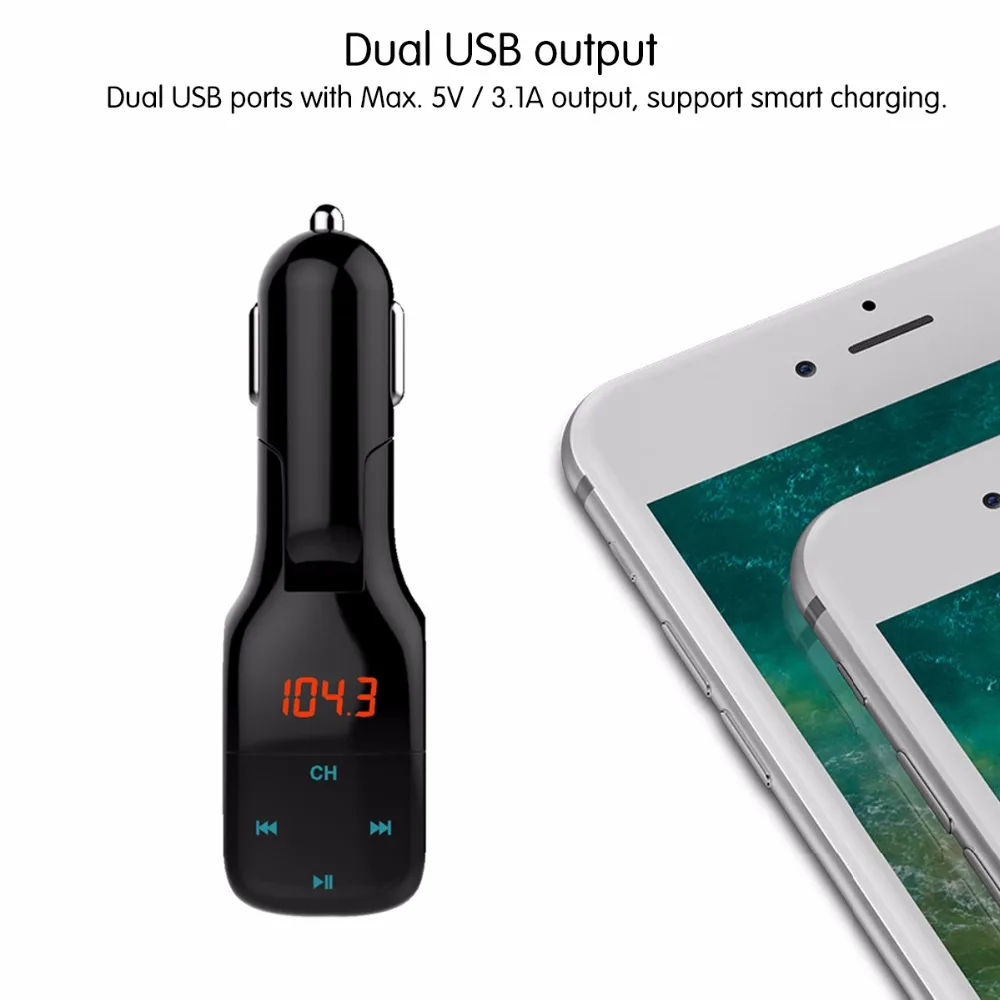 Bluetooth автомобильный комплект mp3 музыкальный плеер FM передатчик модулятор