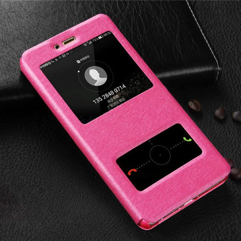 Для Huawei Honor 6C случае 5.0 дюймов быстрый ответ окном View откидная крышка Подставка